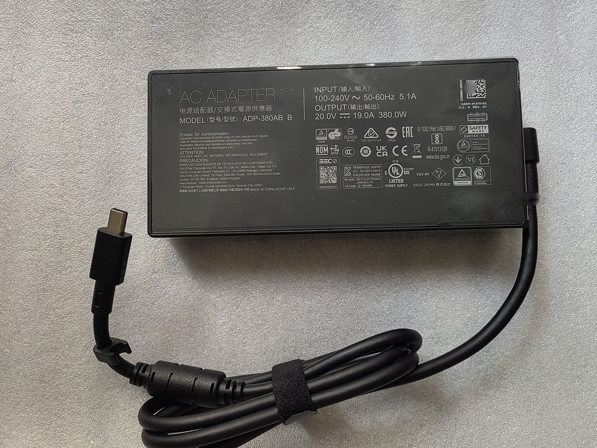 Pc Gaming Asus Rog - 新品 20V 19A 長方形コネクタ 380W ACアダプター