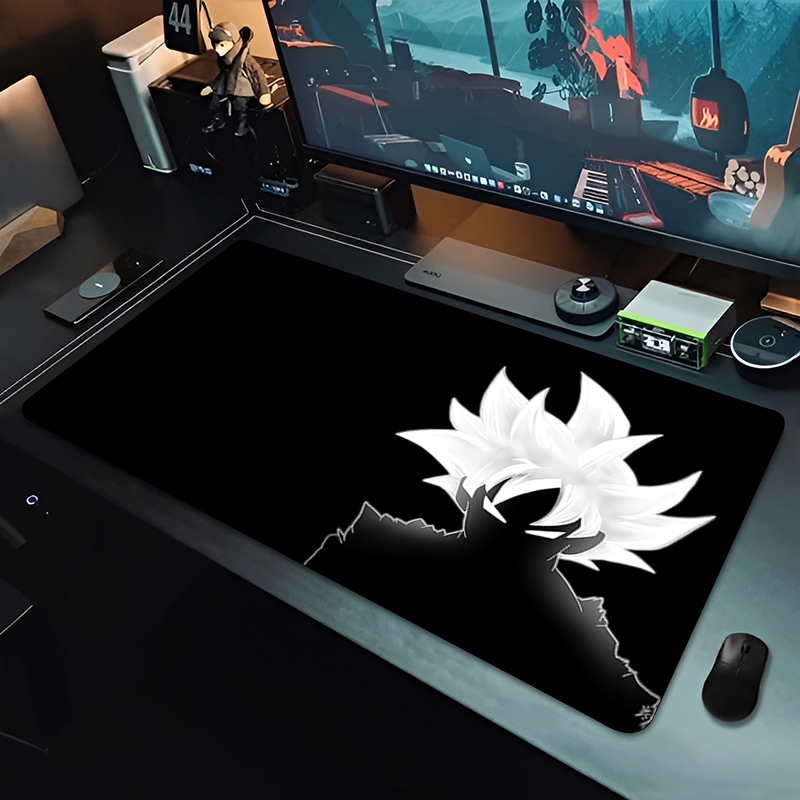 Pc Gaming Dragon - DBZ ブラックアニメマウスパッドドラゴンボール大型 PC コンピュータデスクマット抗摩耗ゲーミングマウスパッドキーボードゲーマーアクセサリーテーブルパッド