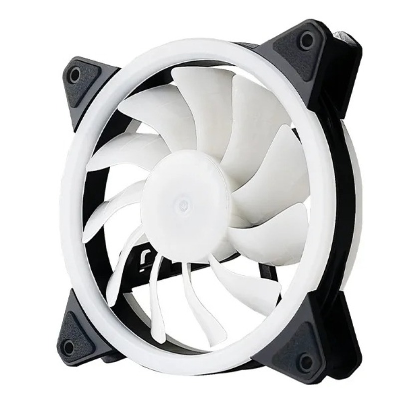 Pc Gaming Cpu - 120mm RGB 静音調整可能PC冷却ファン IRリモコン付き 高風量CPUクーラー マルチパック