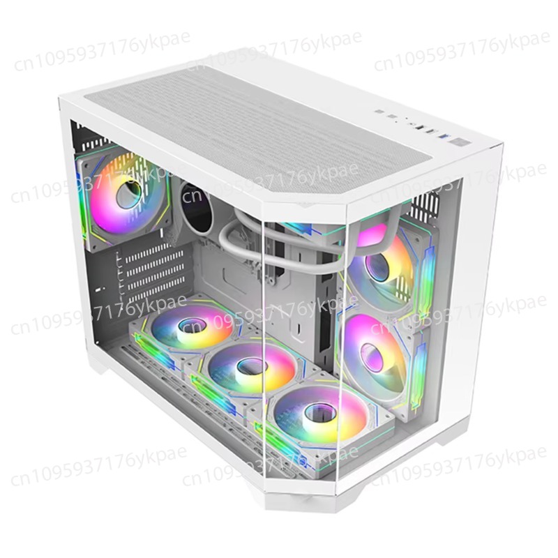 Pc Gaming Lian Li - マイクロATXコンピューターケース ゲーミングデスクトップ 強化ガラスコンピューターケース