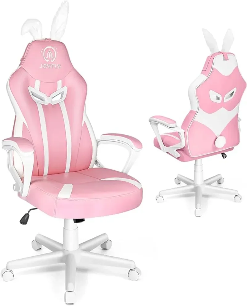 Pc Gaming Girl - v 子供用ゲーミングチェア、ティーンゲーマーチェア、女の子用大人用コンピュータチェア、ビデオゲームチェア、ゲーマー人間工学に基づいたPCチェア、マルチc