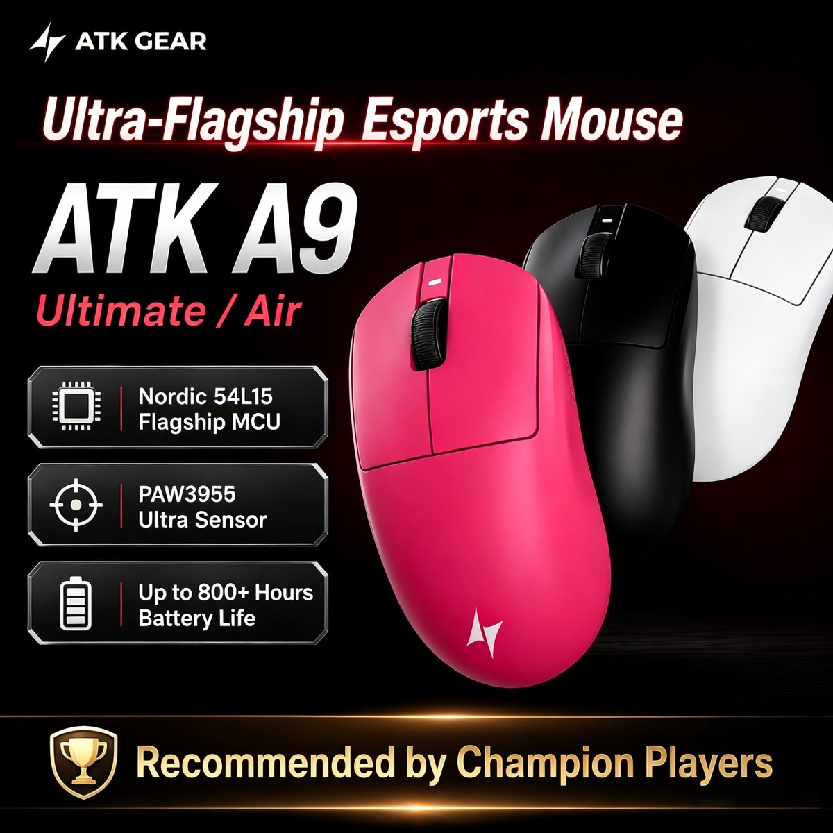 Pc Gaming Ultra - ATK ゲーミングマウス DragonFly A9 Ultimate Air