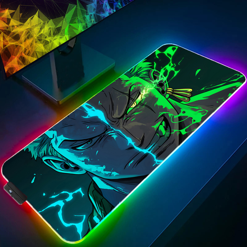 Pc Gaming Keyboard And Mouse - ワンピースゾロマウスパッド RGB ゲームアクセサリー Gabinete ゲーマー PC