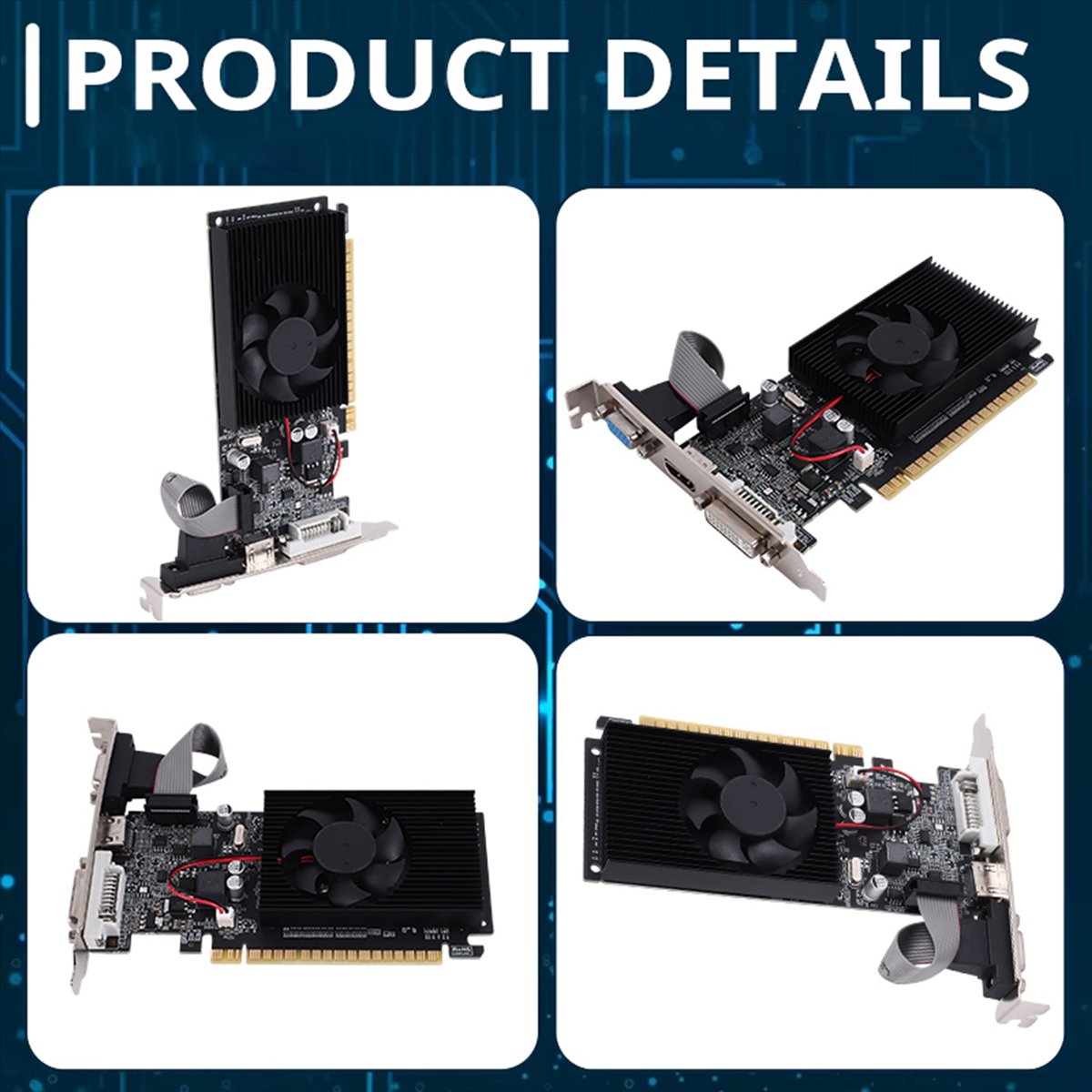 Pc Gaming Ultra - A49T GT 610 1G 超高速グラフィックスカード 1GB