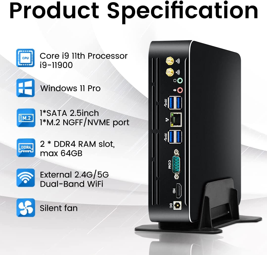 Pc Gaming Cpu - Partaker 第11世代インテルミニPC Windows 11 Core i9