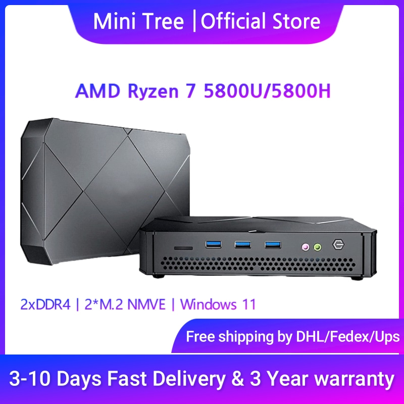Pc Gaming Cpu - RADEON AMD-Mini Gaming PC, 8コア,ryzen 7