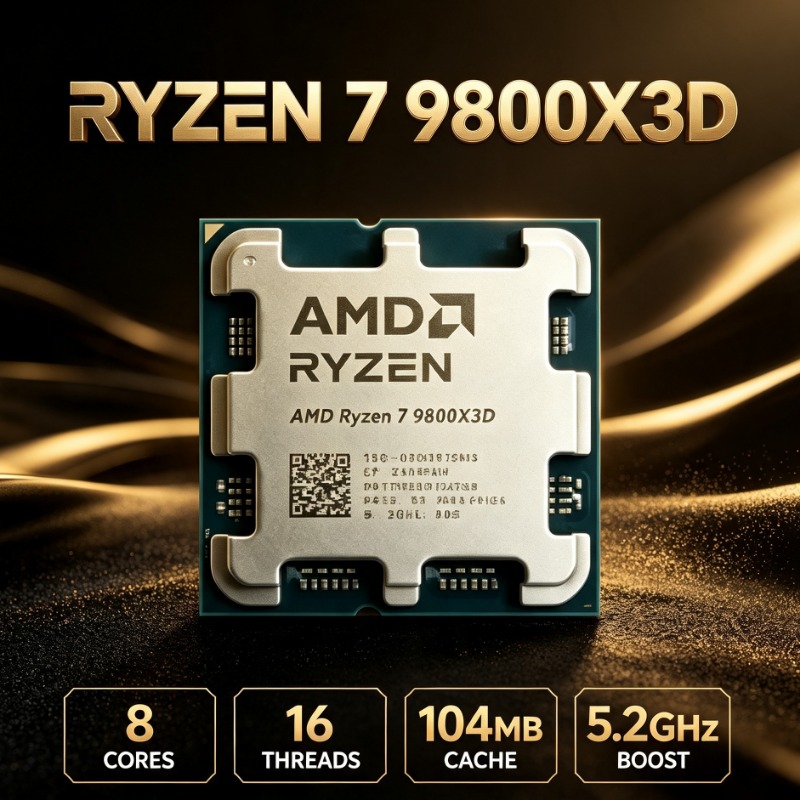 Amd Cpu Ryzen 7 - AM5ゲーミングデスクトップCPU AMD Ryzen 7 9800X3D 8コア16スレッド