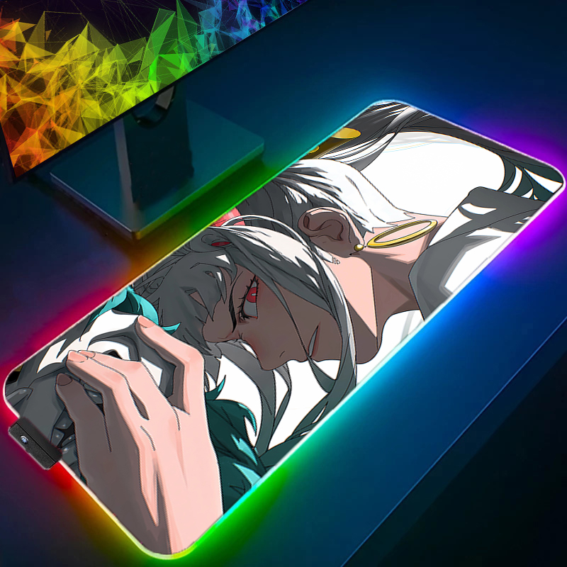 RGB LEDマウスパッド オフィスデスクマット ワンピース - Pc Gaming Game のレビューと価格