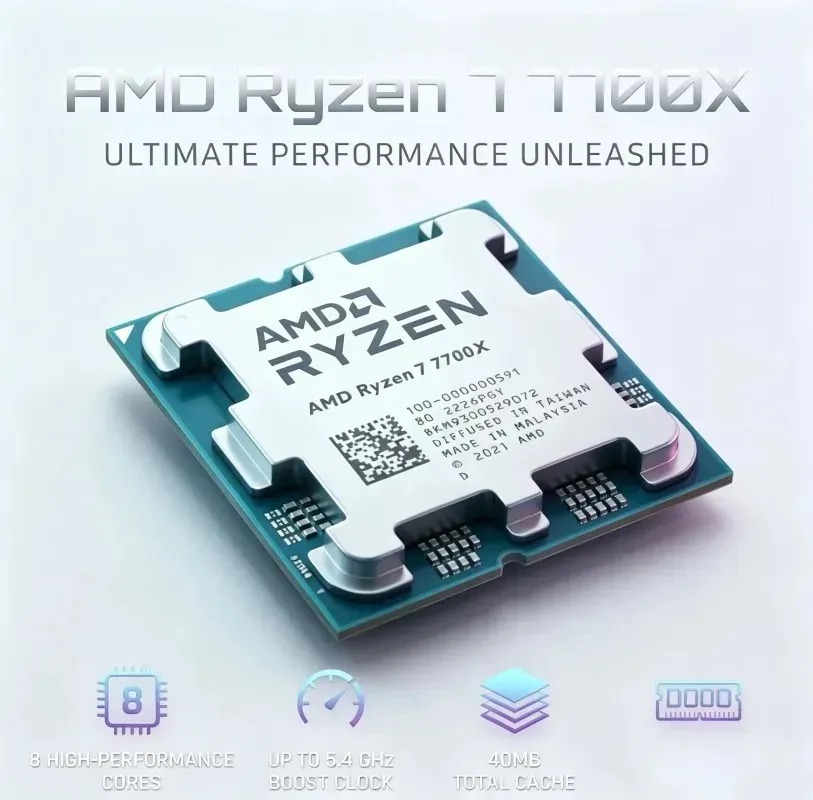 AMD Ryzen 7 7700X CPU 新品100%ブラ - Amd Cpu Ryzen 7 のレビューと価格