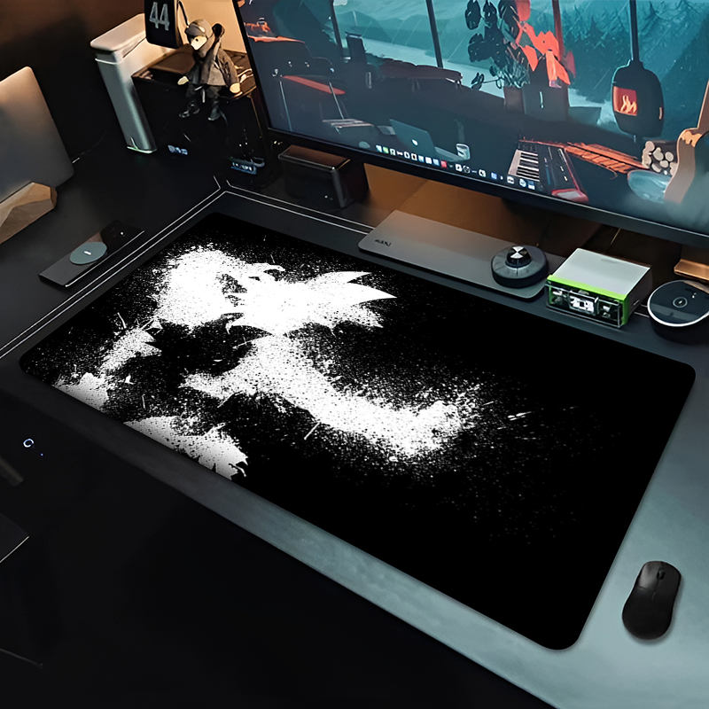 DBZ ブラックアニメマウスパッドドラゴンボール大型 PC  - Pc Gaming Dragon のレビューと価格