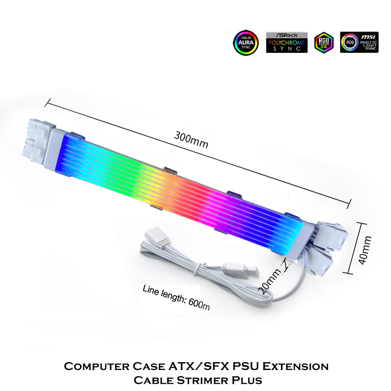 フレキシブルシリコン延長ケーブル,su,rgb plus,n - Pc Gaming Lian Li のレビューと価格