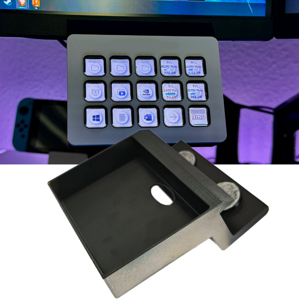 3Dプリント製ストリームデッキMK2用モニターマウント、スト - Stream Deck のレビューと価格