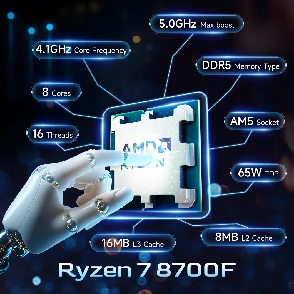 AMD R7 8700F Ryzen 7 8700F CPU - Amd Cpu Ryzen 7 のレビューと価格