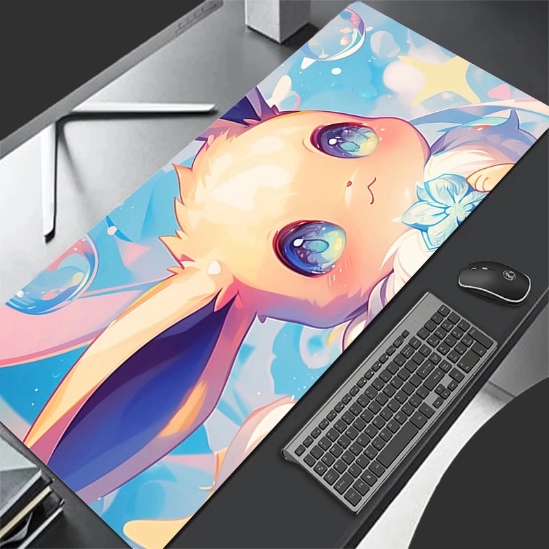 P-ポケモン イーブイ アニメ ゲーミングマウスパッド、拡張 - Pc Gaming Keyboard And Mouse のレビューと価格