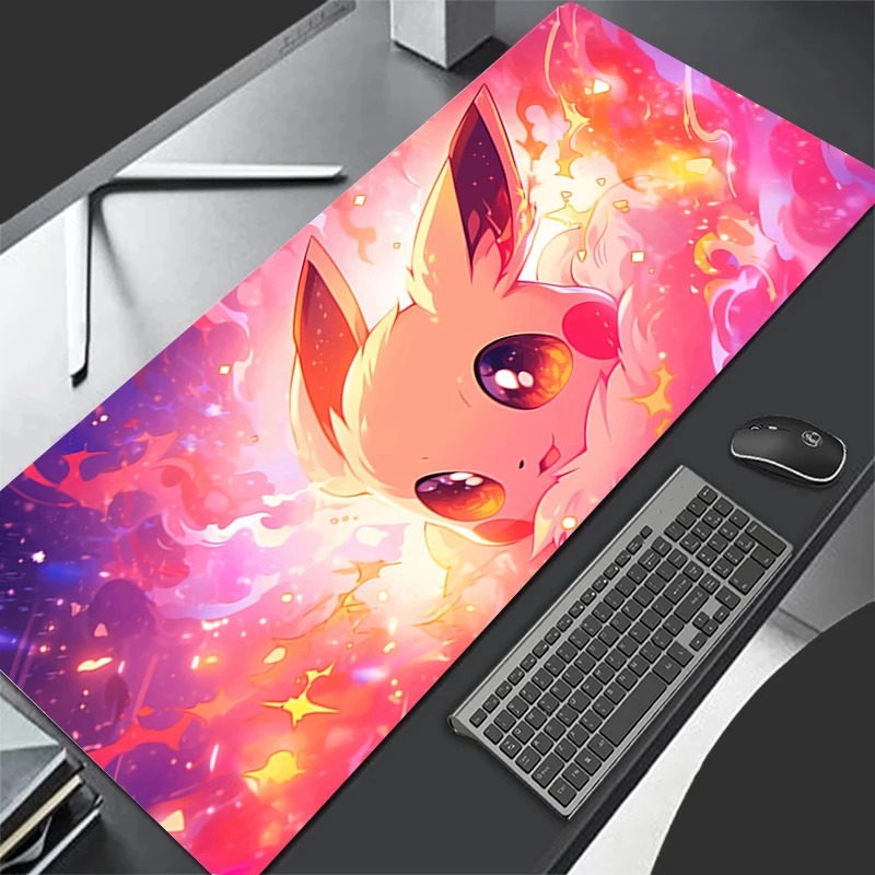 P-ポケモン イーブイ アニメ ゲーミングマウスパッド、拡張 - Pc Gaming Keyboard And Mouse のレビューと価格