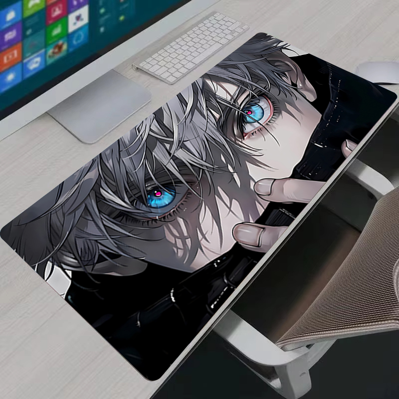 マウスパッドクールアニメ呪術廻戦五条悟大型ゲーミングマウスパ - Pc Gaming Keyboard And Mouse のレビューと価格