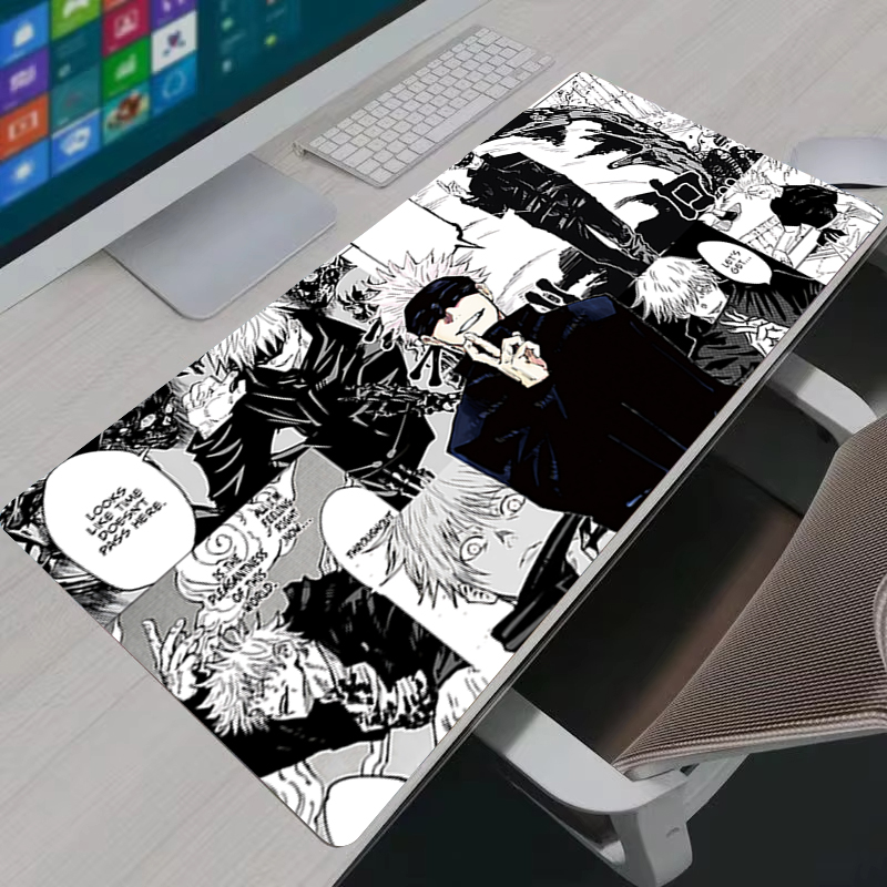 マウスパッドクールアニメ呪術廻戦五条悟大型ゲーミングマウスパ - Pc Gaming Keyboard And Mouse のレビューと価格