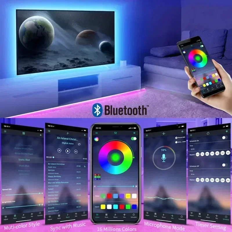 スマートRGB LEDゲーミングライトストリップ USBクリ - Gaming Controller のレビューと価格