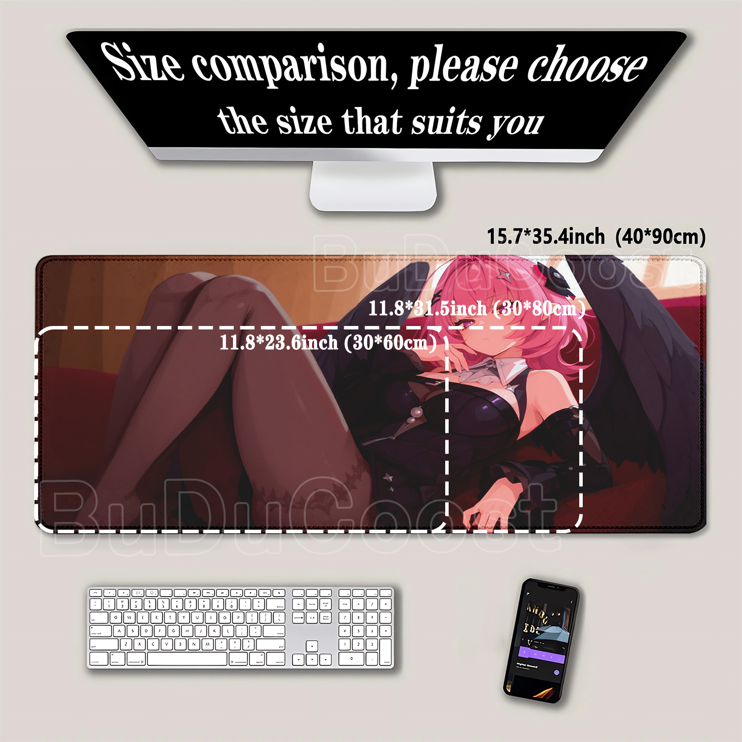 マウスパッドHD印刷 新しいレミエル・ダン ゼンレス・ゾーン - Pc Gaming Girl のレビューと価格
