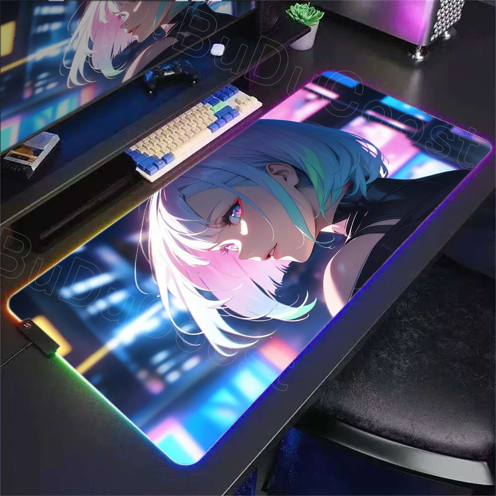 HD アニメガールマウスパッド RGB デスクマット C_c - Pc Gaming Girl のレビューと価格
