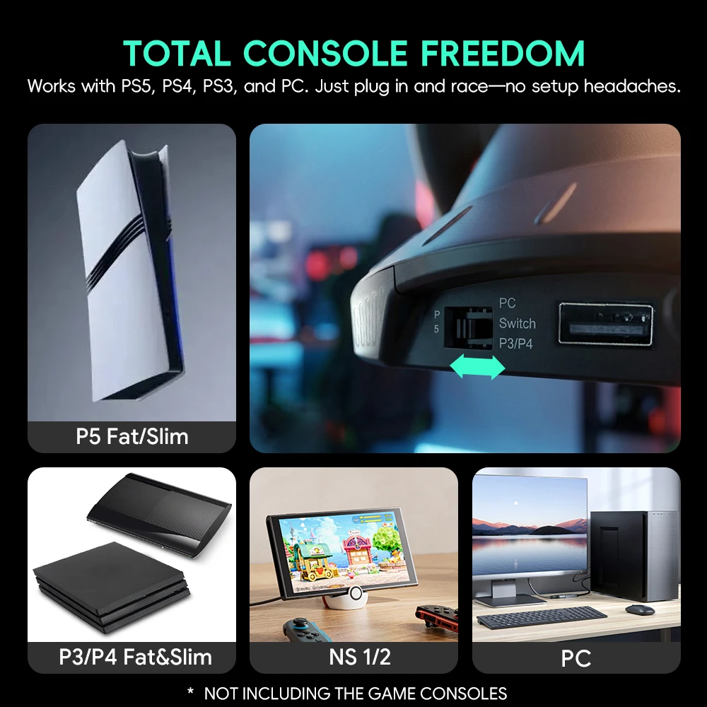 データフロッグ 270度ゲーミングレーシングホイール デュア - Pc Gaming Ps5 のレビューと価格