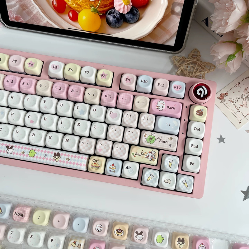 かわいいアニメキーキャップ、134キーMOAプロファイル染料 - Stream Deck のレビューと価格