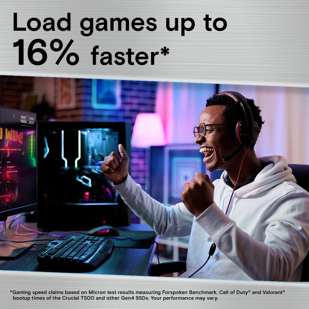 Crucial T500 1TB Gen4 NVMe M.2 - Pc Gaming Website のレビューと価格