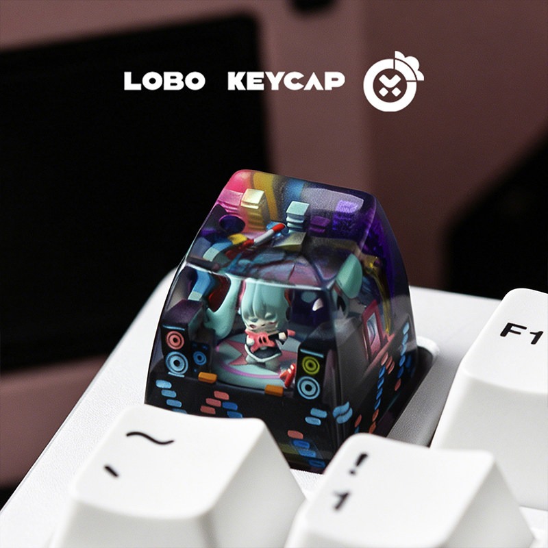 サイバーミク風ボーカルガールメカニカルキーボードエポキシ樹脂 - Pc Gaming Girl のレビューと価格
