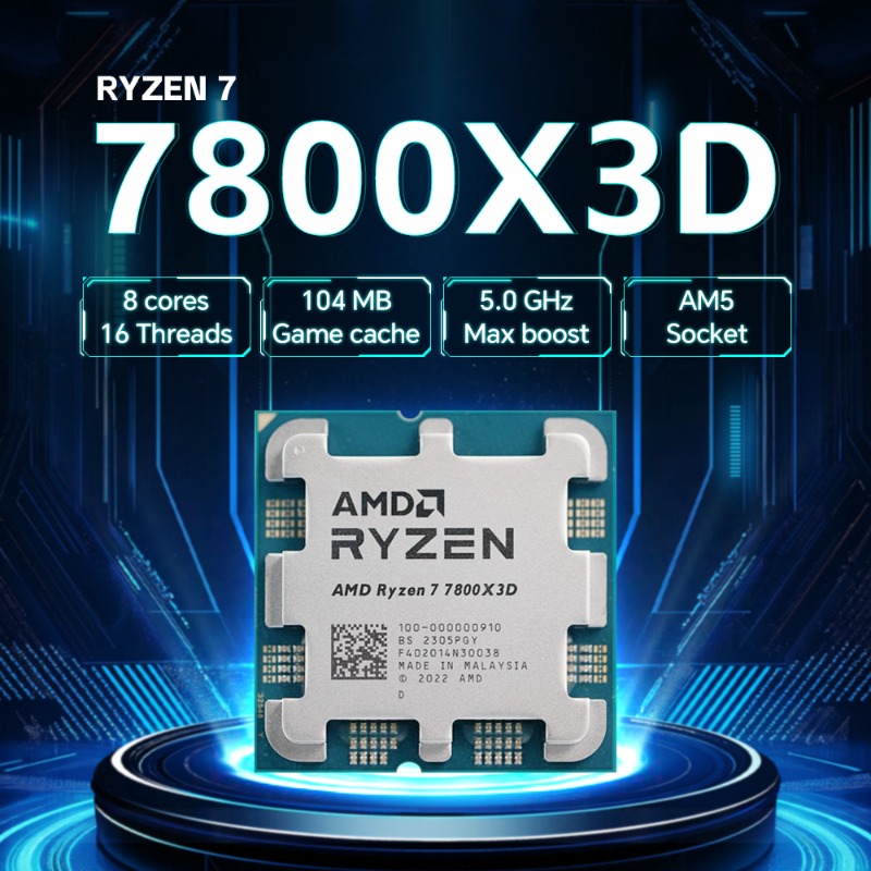 ソケットAM5 AMD R7 7800X3Dゲーミングプロセ - Pc Gaming Cpu のレビューと価格